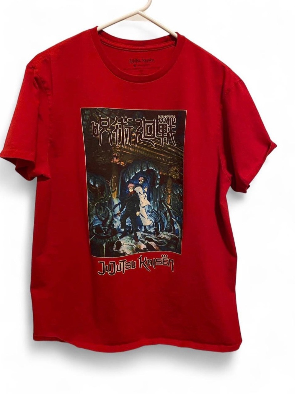 Jujutsu Kaisen Red Graphic Short Sleeve Tee